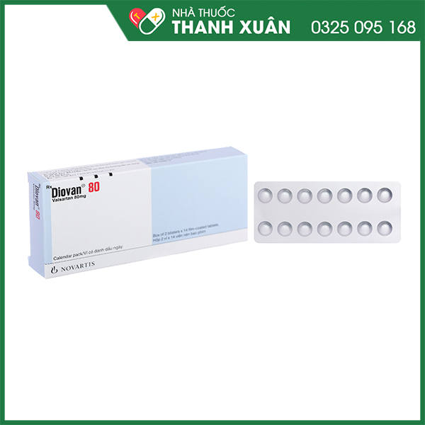 Diovan 80mg chỉ định trong tăng huyết áp, điều trị suy tim